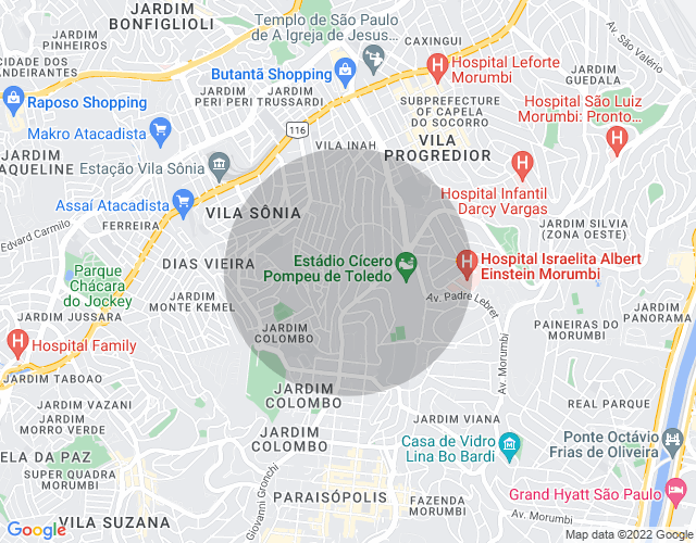 Imóvel no mapa