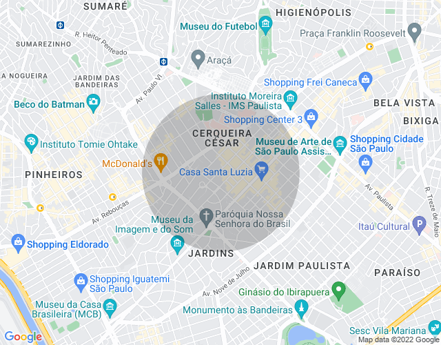 Imóvel no mapa