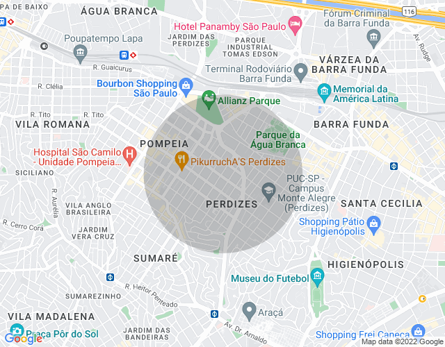 Imóvel no mapa