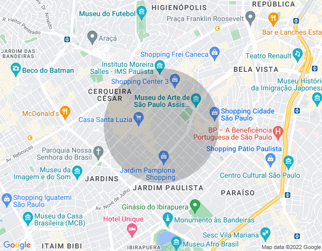 Imóvel no mapa