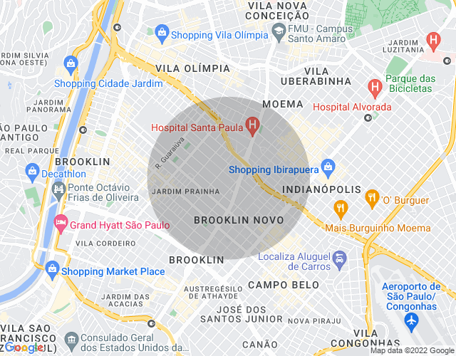 Imóvel no mapa