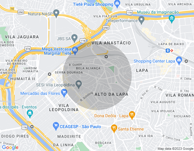 Imóvel no mapa