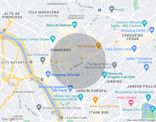 Imóvel no mapa