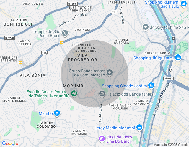 Imóvel no mapa