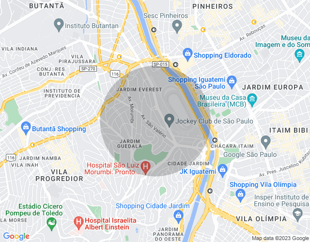 Imóvel no mapa