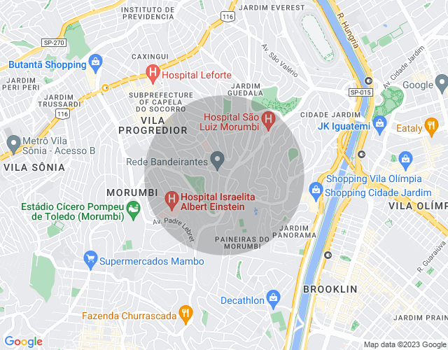 Imóvel no mapa