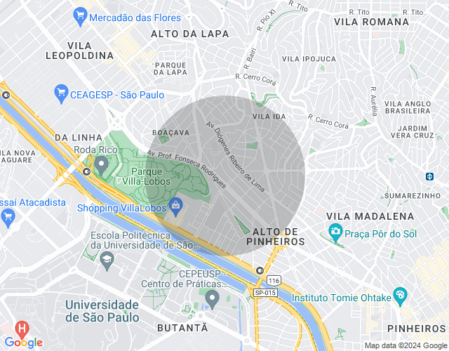 Imóvel no mapa