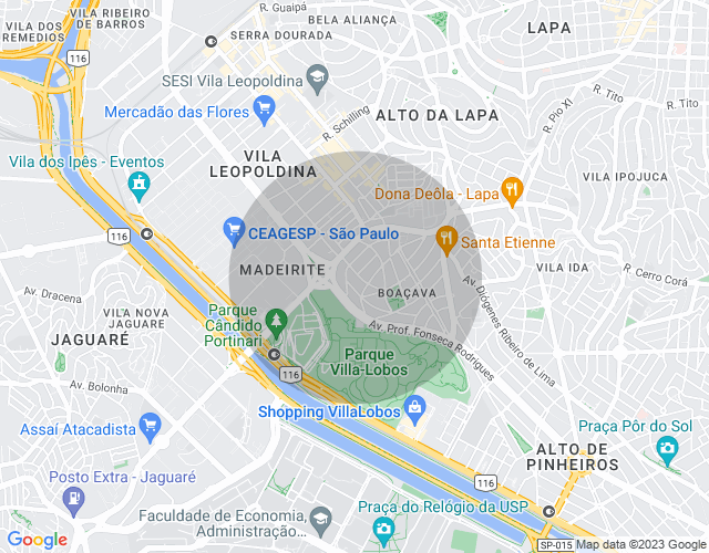 Imóvel no mapa