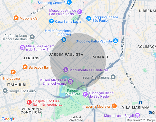 Imóvel no mapa