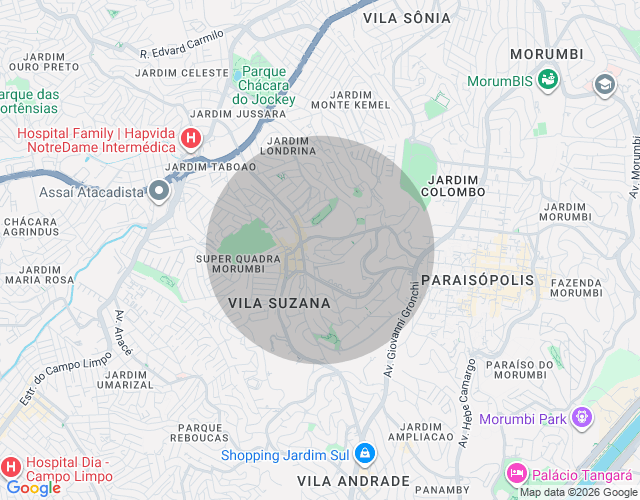 Imóvel no mapa