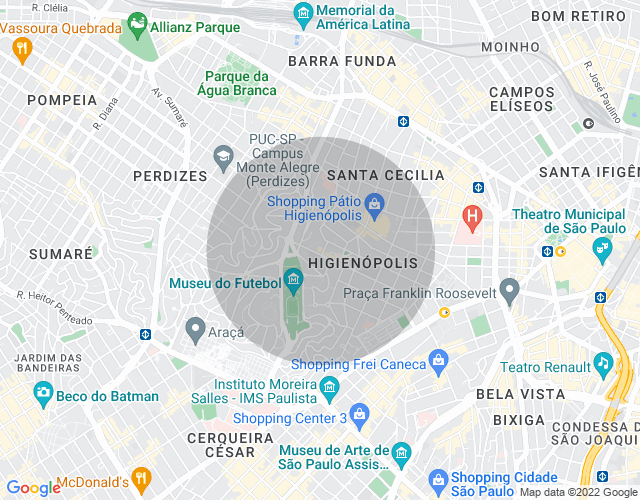 Imóvel no mapa