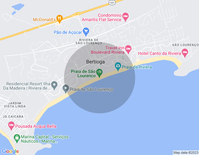 Imóvel no mapa