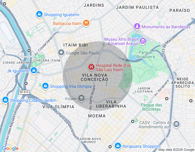 Imóvel no mapa