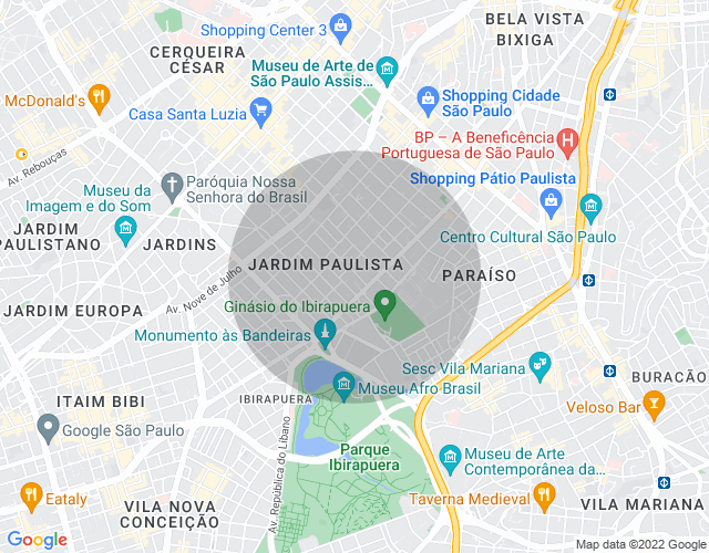 Imóvel no mapa