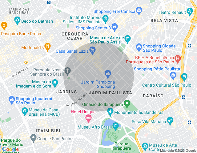 Imóvel no mapa