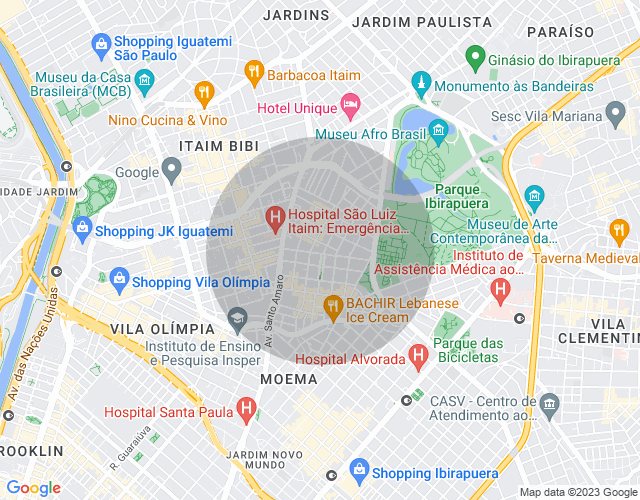 Imóvel no mapa