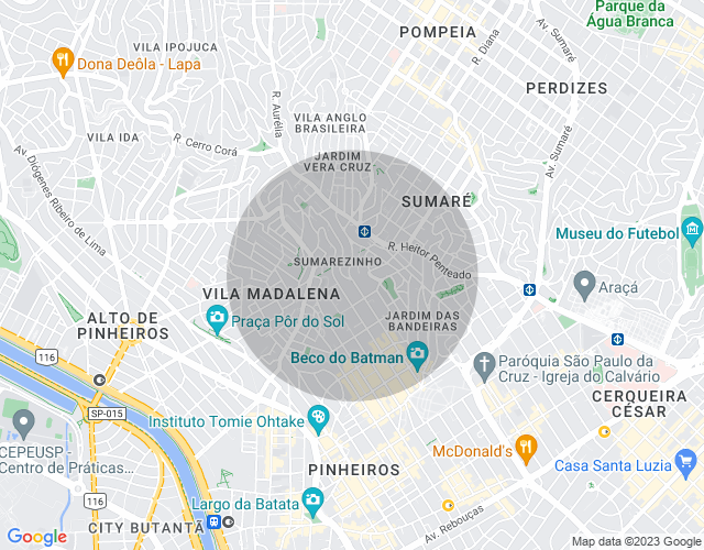 Imóvel no mapa