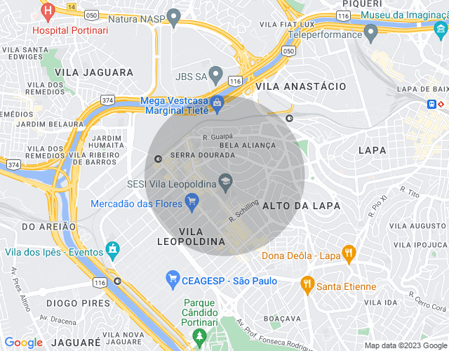Imóvel no mapa