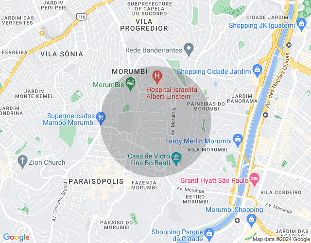 Imóvel no mapa