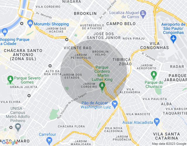 Imóvel no mapa
