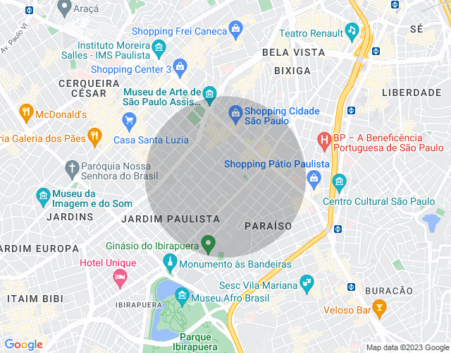 Imóvel no mapa