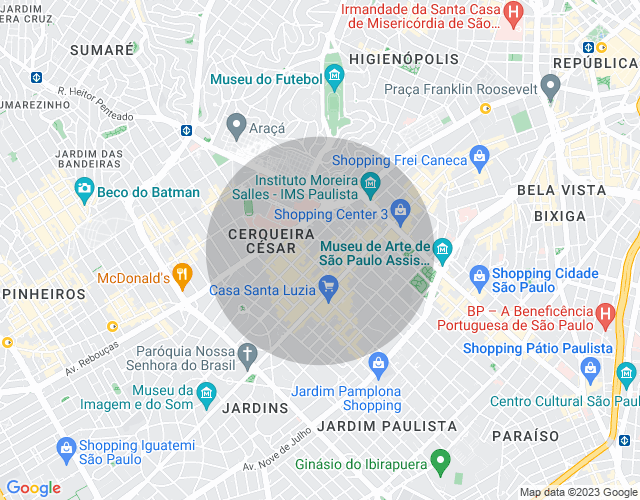 Imóvel no mapa