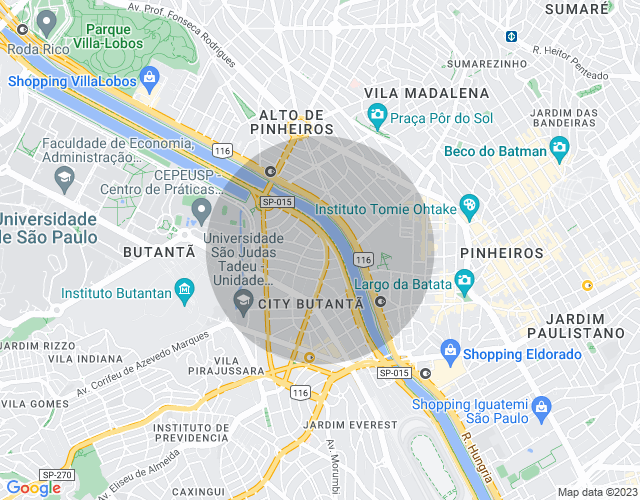 Imóvel no mapa