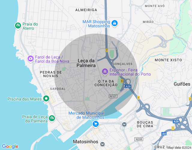 Imóvel no mapa