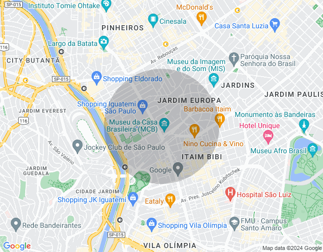 Imóvel no mapa