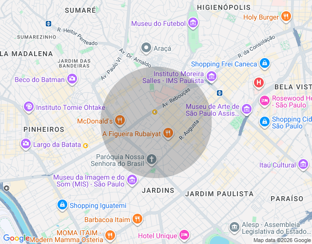 Imóvel no mapa