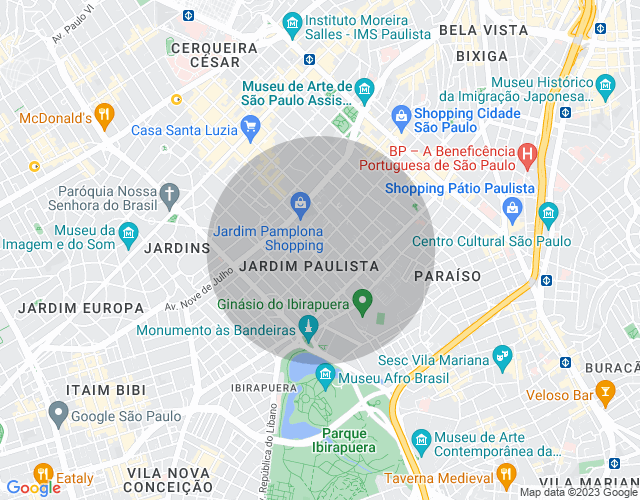 Imóvel no mapa
