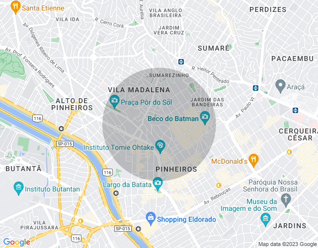 Imóvel no mapa