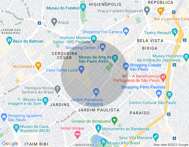 Imóvel no mapa