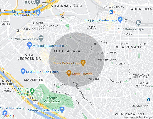Imóvel no mapa