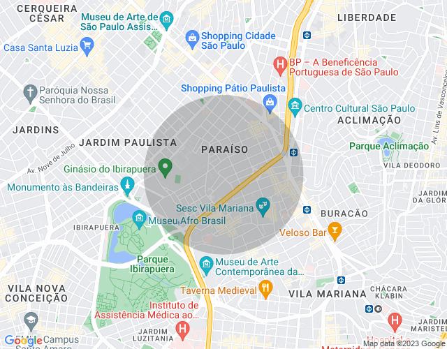 Imóvel no mapa