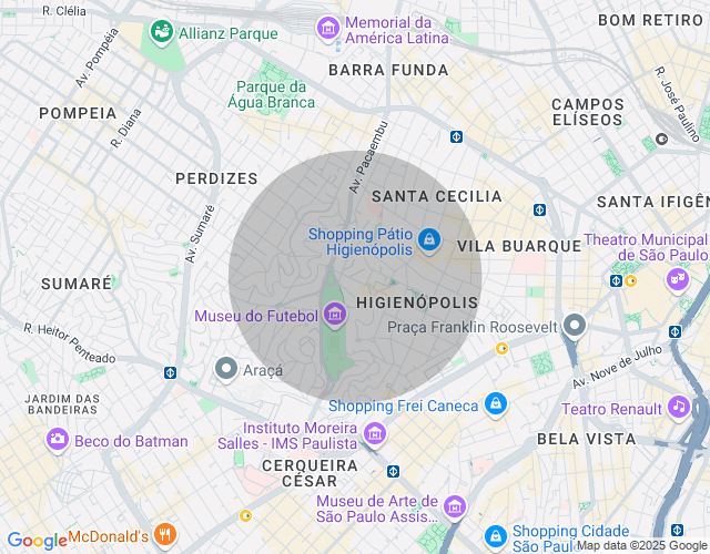 Imóvel no mapa