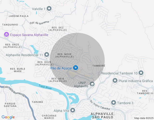 Imóvel no mapa