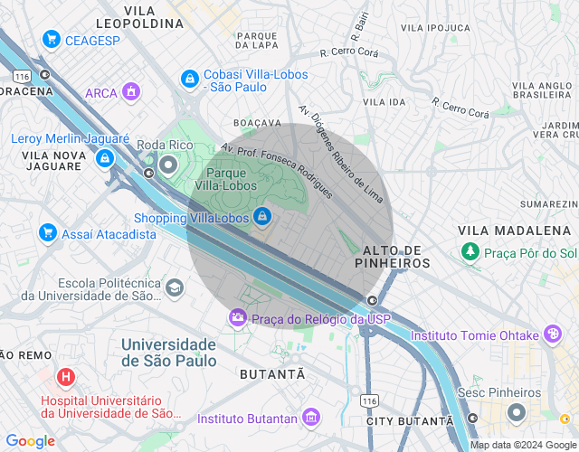 Imóvel no mapa