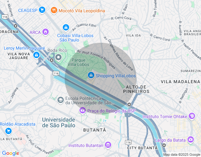 Imóvel no mapa