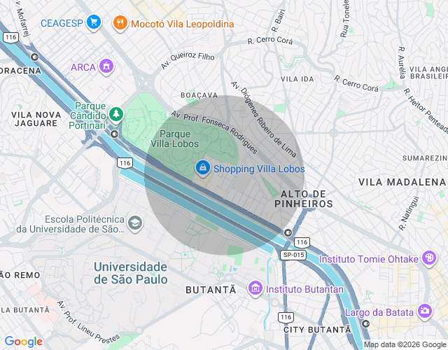 Imóvel no mapa