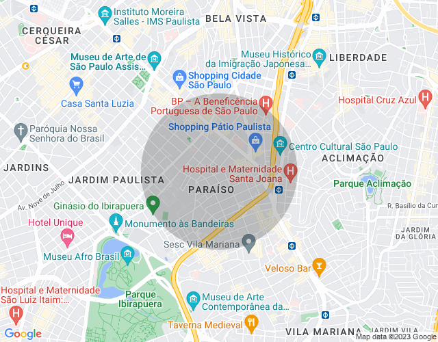 Imóvel no mapa