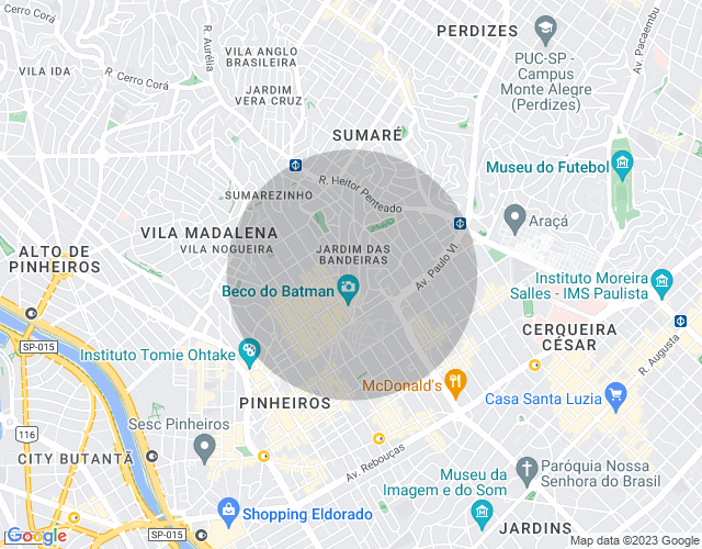 Imóvel no mapa