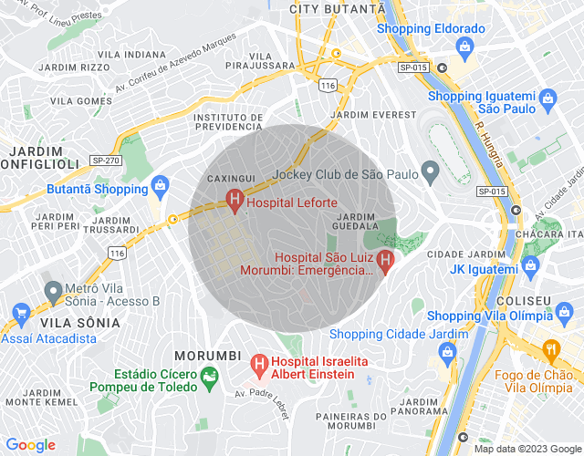 Imóvel no mapa