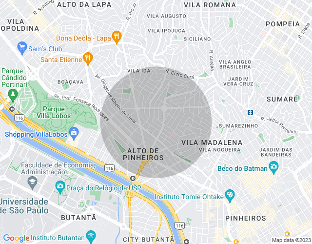 Imóvel no mapa