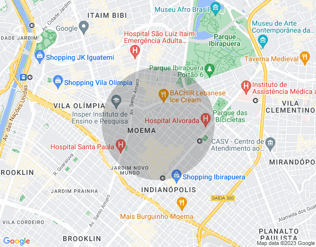 Imóvel no mapa