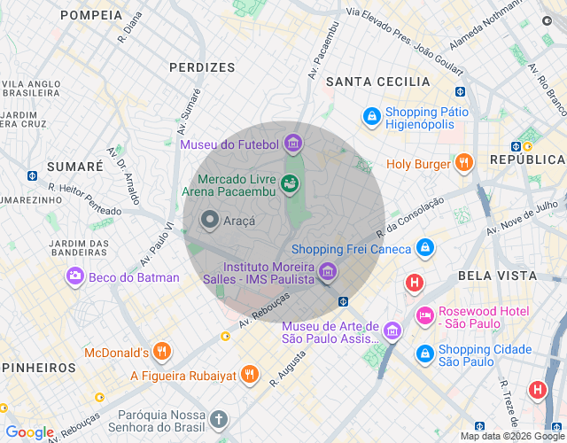 Imóvel no mapa