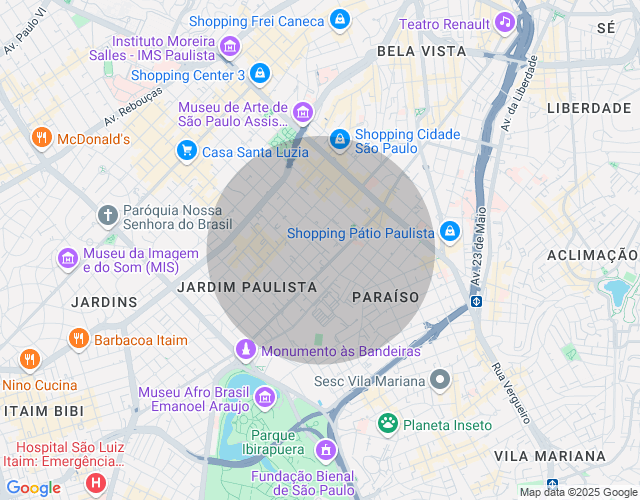 Imóvel no mapa