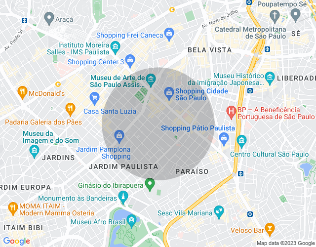 Imóvel no mapa