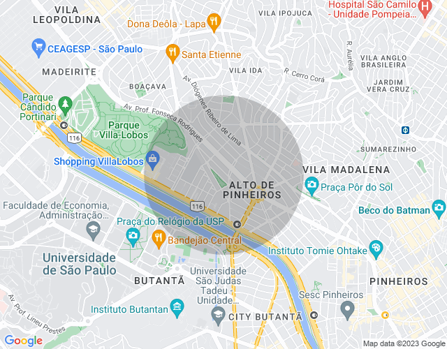 Imóvel no mapa