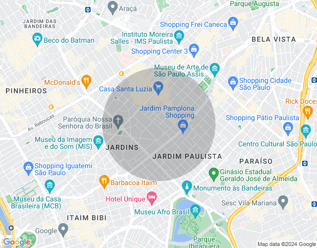 Imóvel no mapa